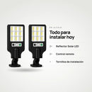 En la caja: 2 reflectores, control remoto y tornillos
